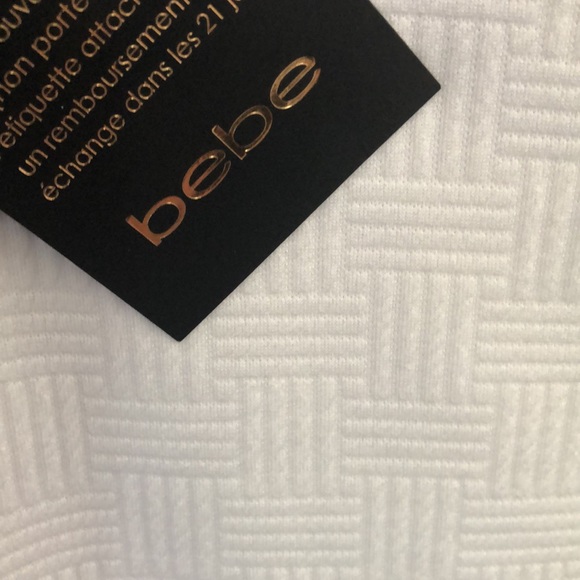 SOLD Stunning Bebe White Dress w/Shrug Jacket NWT - Picture 5 of 5